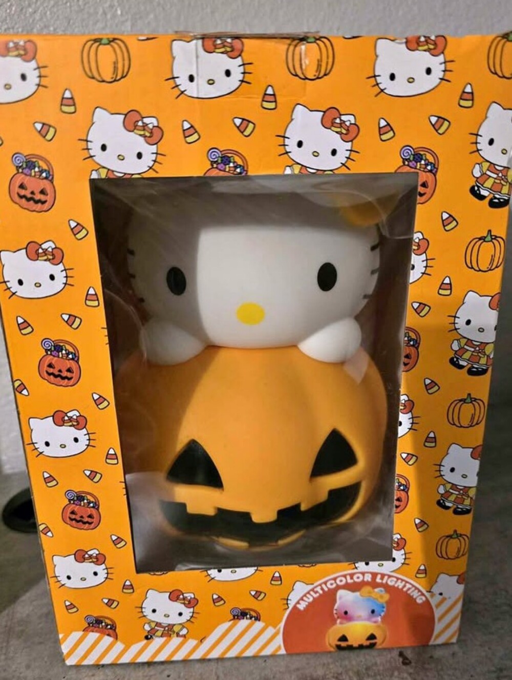 Hello Kitty Orange Pumpkin Light